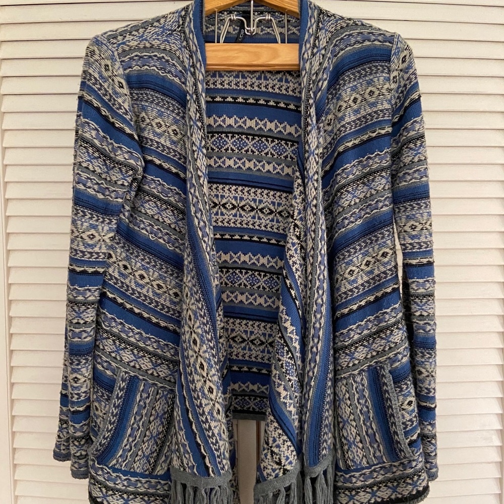 Long thick cardigan